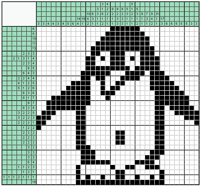 Ответы на Японский онлайн кроссворд №17: Пингвиненок
